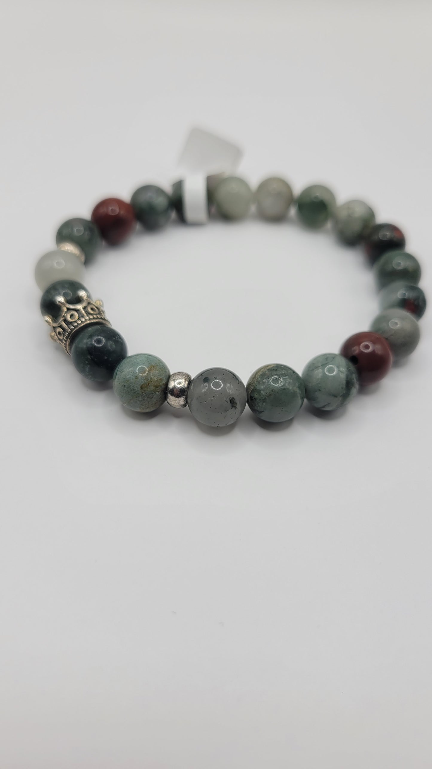 African Bloodstone w/crown accent
